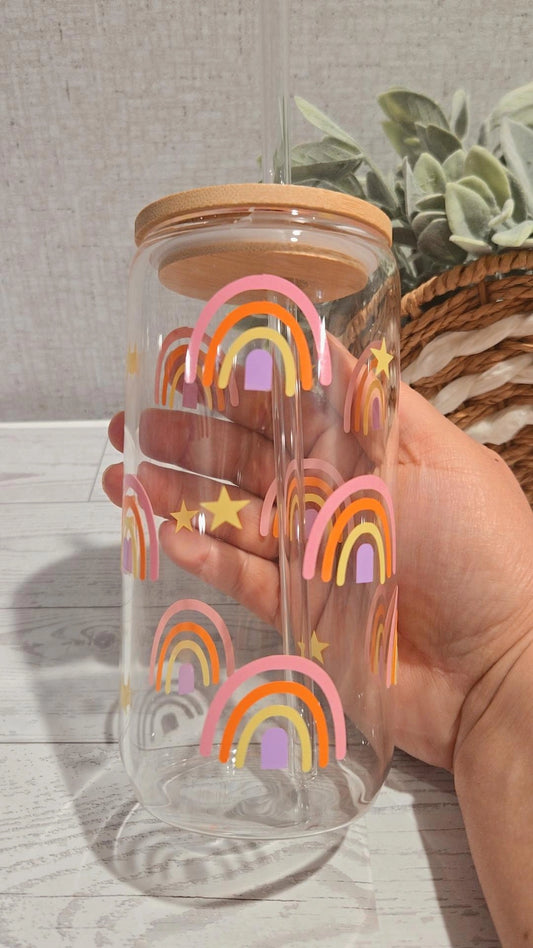Rainbow Glass Can
