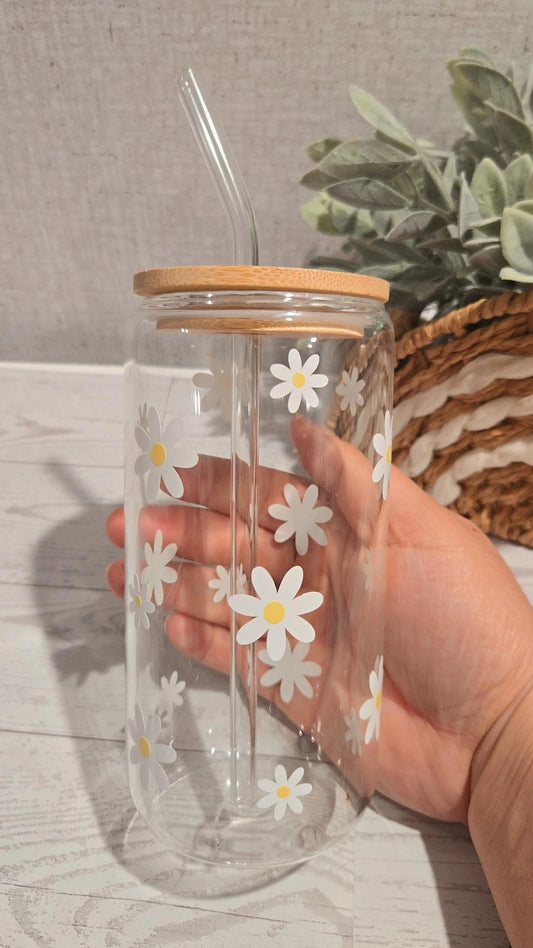 Daisy Glass Can