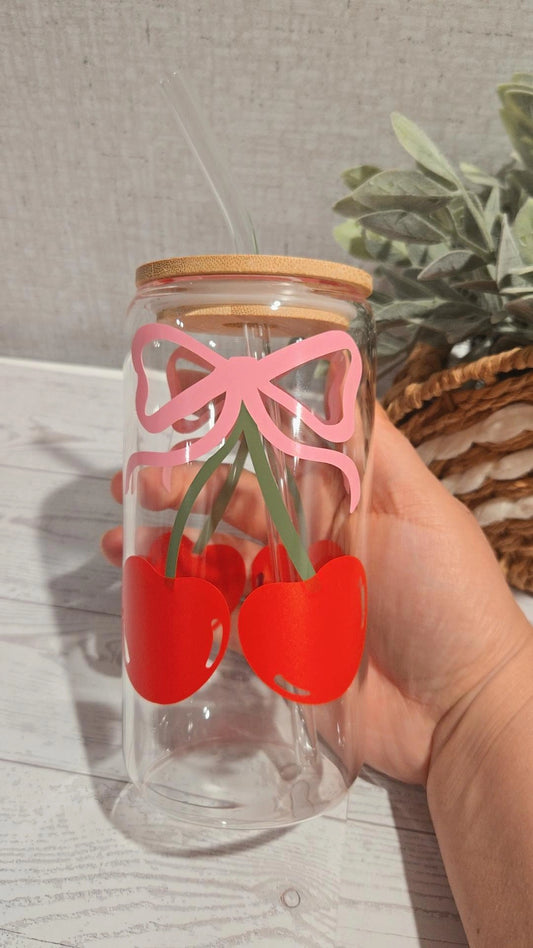 Cherry Glass Can