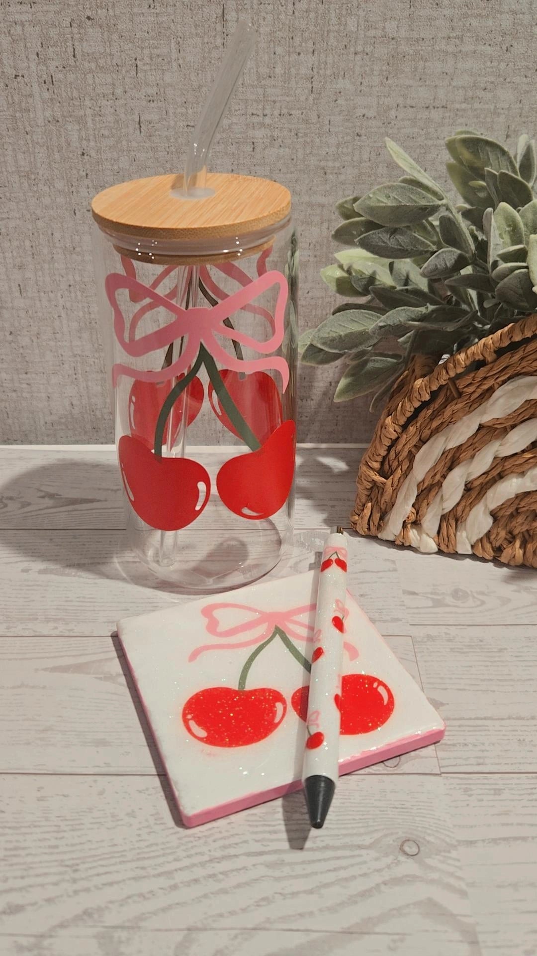 Cherry Glass Can