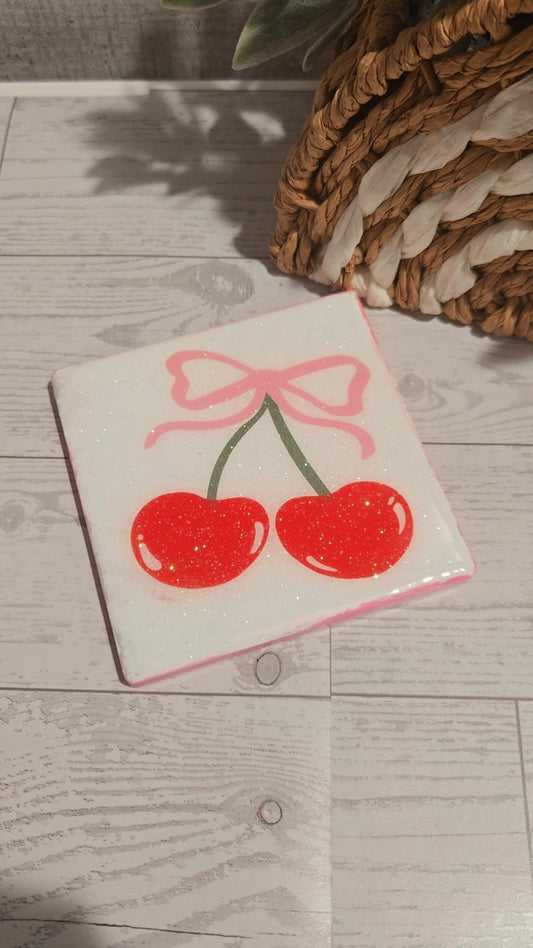 Cherry Cup Coaster