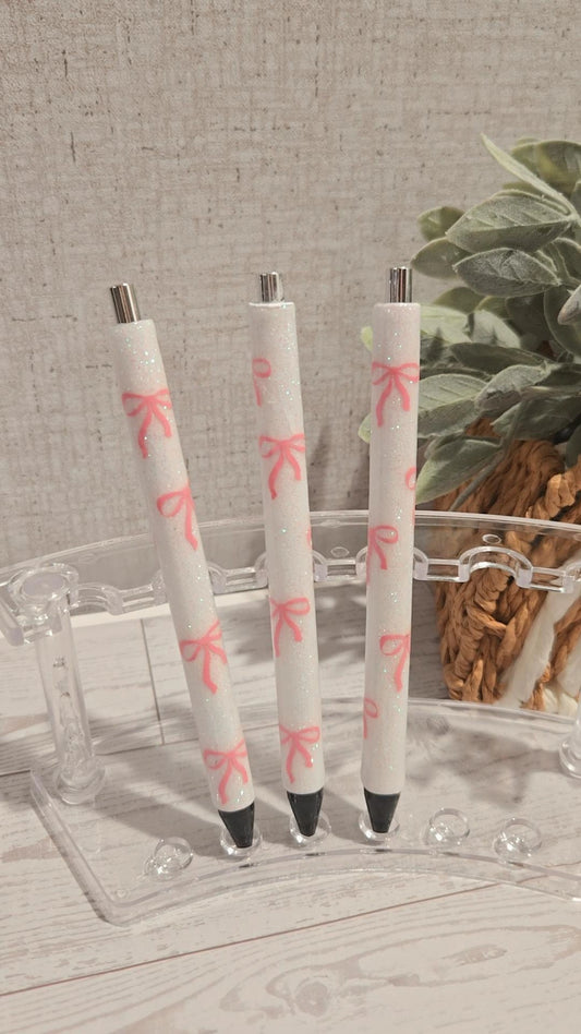 Bows Glitter Pen